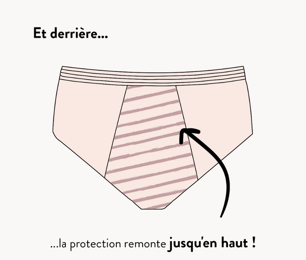 SHORTY MENSTRUEL FRENCHY NOIR - SPECIAL ADOS