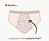 SHORTY MENSTRUEL FRENCHY NOIR - SPECIAL ADOS